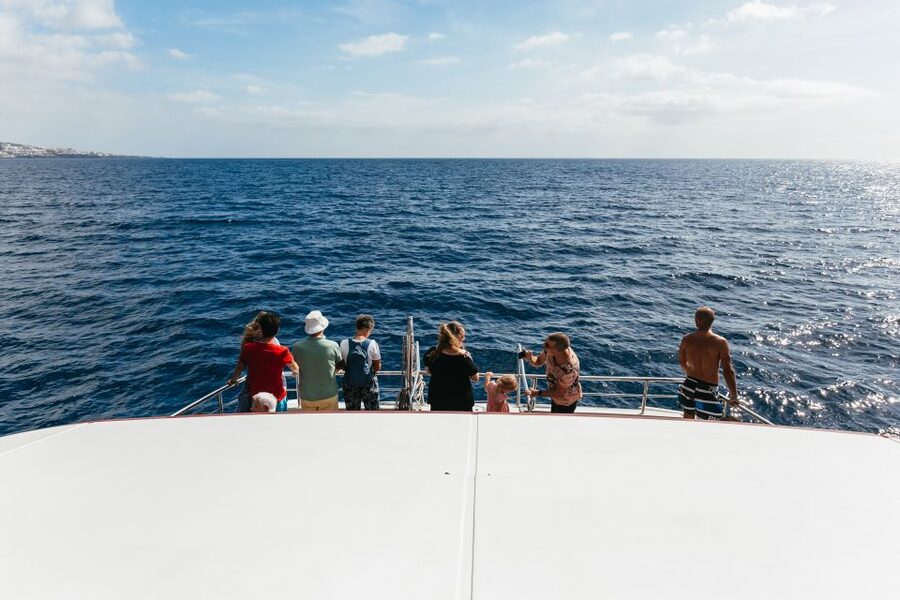 Adeje: Whale and Dolphin Watching Cruise with Lunch and Swim - What the cruise feels like with a full boat