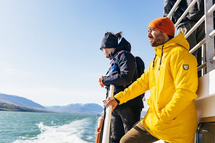 Akureyri: 3-Hour Classic Whale Watching Tour by Ship - Sailing out from Akureyri into Eyjafjörður