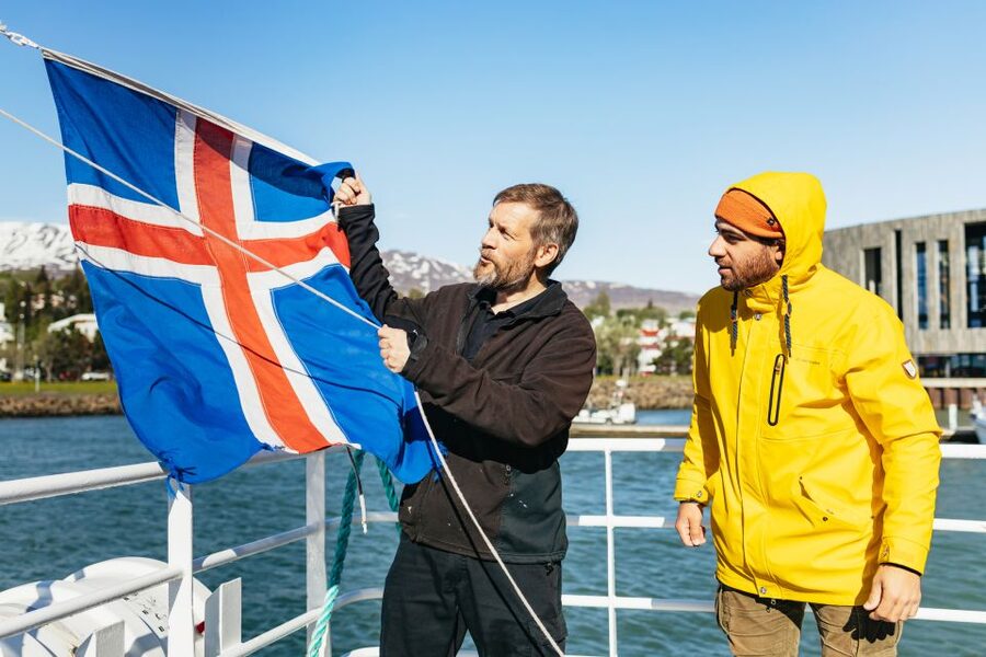 Akureyri: 3-Hour Classic Whale Watching Tour by Ship - Finding the best place on the boat