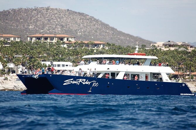 Cabo San Lucas Whale Watching Lunch Cruise - The welcome drink and El Arco photo stop