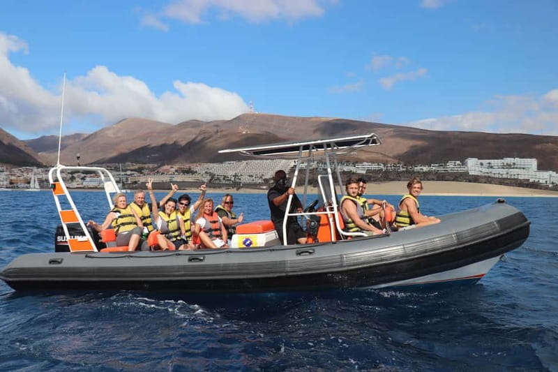 From Morro Jable: Dolphin and Whale Watching and Snorkelling - Coastal views and the cold drink