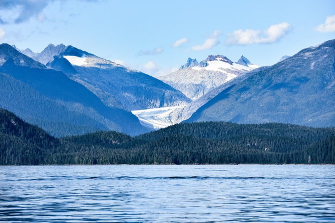 Juneau Lighthouse Tours - Whale watching & Lighthouse Combo - The Mendenhall Glacier viewpoint at Brotherhood Bridge