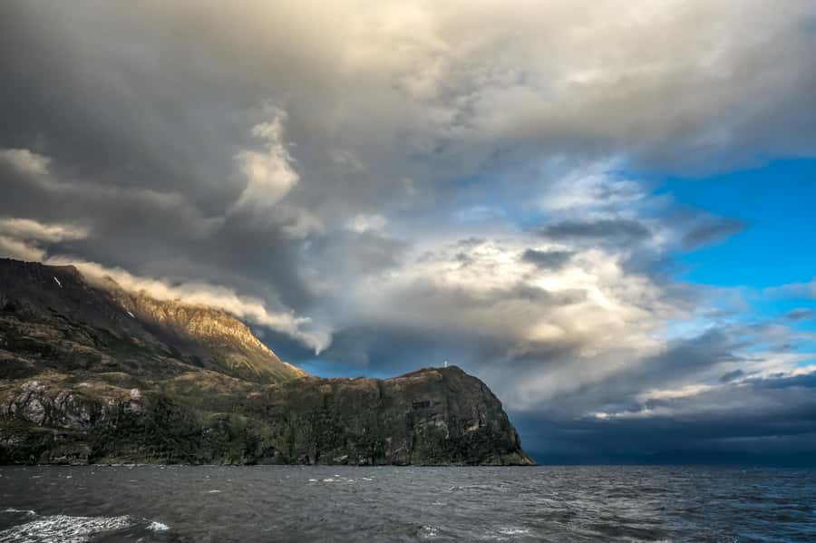 Punta Arenas: Full-Day Whales, Penguins, and Glaciers Tour - Glaciers, waterfalls, and the Sarmiento de Gamboa view