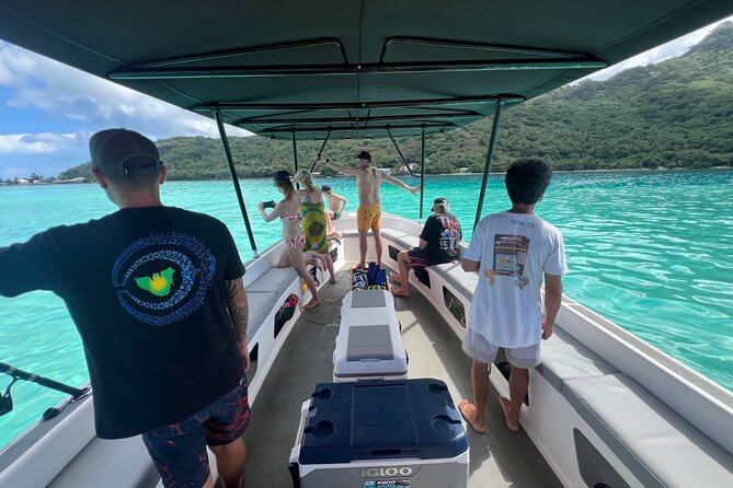 Sacred Experience Swimming with a Whale in Moorea - Drinks, fruit, and the return to the lagoon