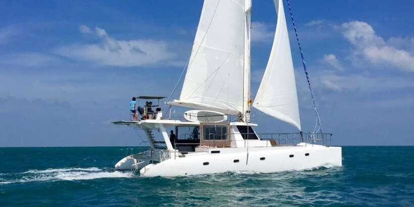 Sail Lanka Charter - Whale Watching Cruise In Mirissa - Swimming and paddleboarding near Snake and Taprobane islands