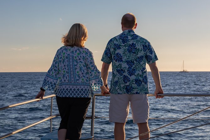Sunset Cruise with the Whales on our Power Catamaran - Searching the Kohala Coast for humpbacks